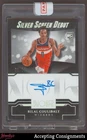 2023-24 Panini Noir Silver Screen Debut #4 Bilal Coulibaly RC ROOKIE AUTO 53/75