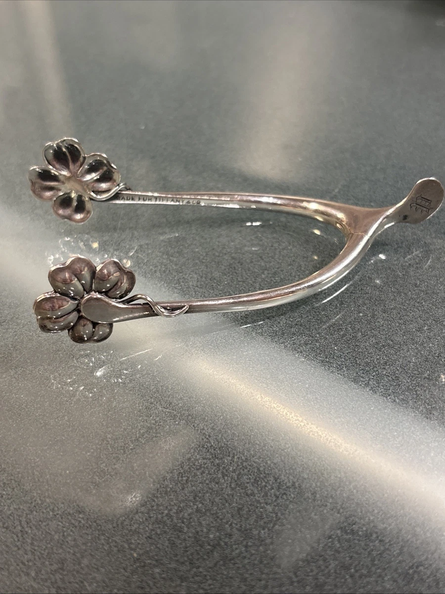 ティファニー シュガートング スターリングシルバー Tiffany & Co. Antique US Sterling Silver Sugar Bowls & Tongs for