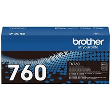 Brother TN-760 High-Yield Toner Cartridge - Black