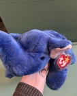 Ty Beanie Buddies Peanut Royal Blue Elephant Plush 1998 Rare Vintage Retired