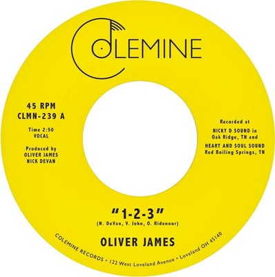 Oliver James 1-2-3 / Nothing Is Forever (Vinyl)