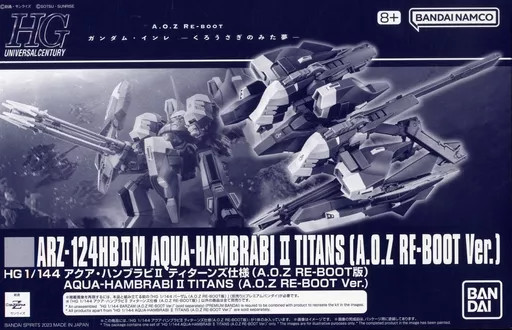 HG 1/144 Aqua-Hambrabi II Titans AOZ Re-Boot Version Model Kit Gunpla Bandai