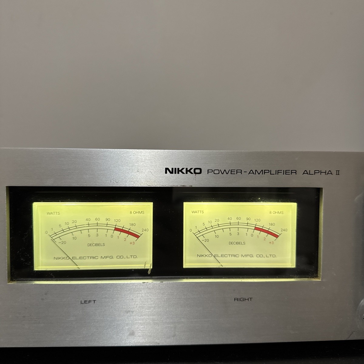 Nikko Alpha II Stereo Power Amplifier 120W Vintage Japan Hi-Fi