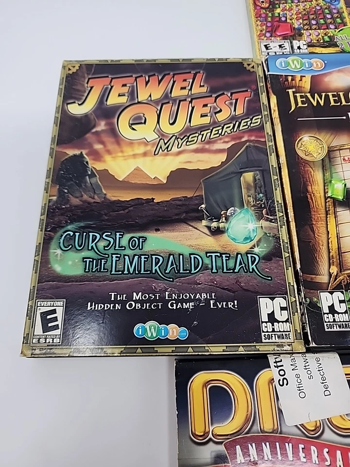 Lot of 6 Classic CD Windows Puzzle Games Jewel Quest & Drop - Image 3 of 4