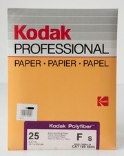 Kodak Polyfiber 5x7 F s Single Weight Glossy Black-and-White Paper 25