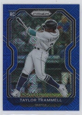 2021 Panini Prizm Blue Mojo Prizm 197/199 Taylor Trammell #29 Rookie RC qw7
