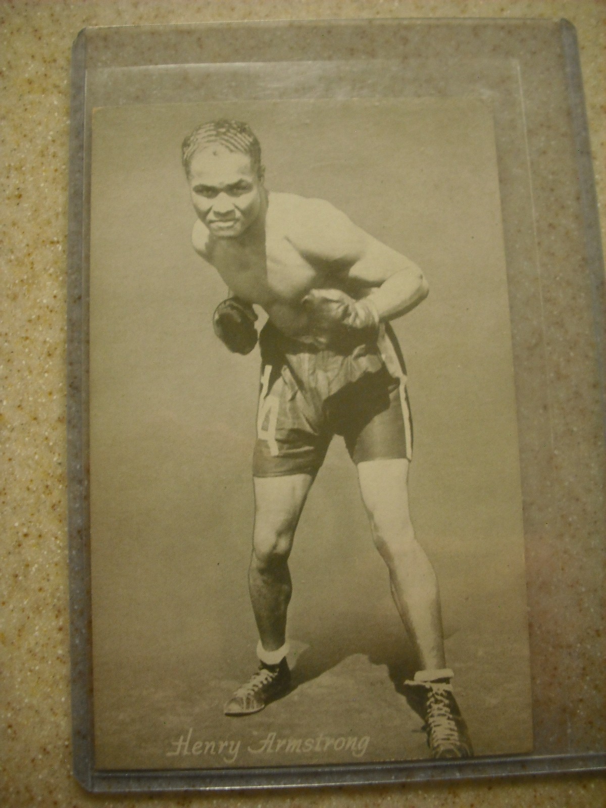 1947-66 Boxing Exhibit Card - Henry Armstrong