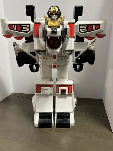WHITE TIGERZORD Power Rangers 1994 Vintage Bandai Working Incomplete READ DESC