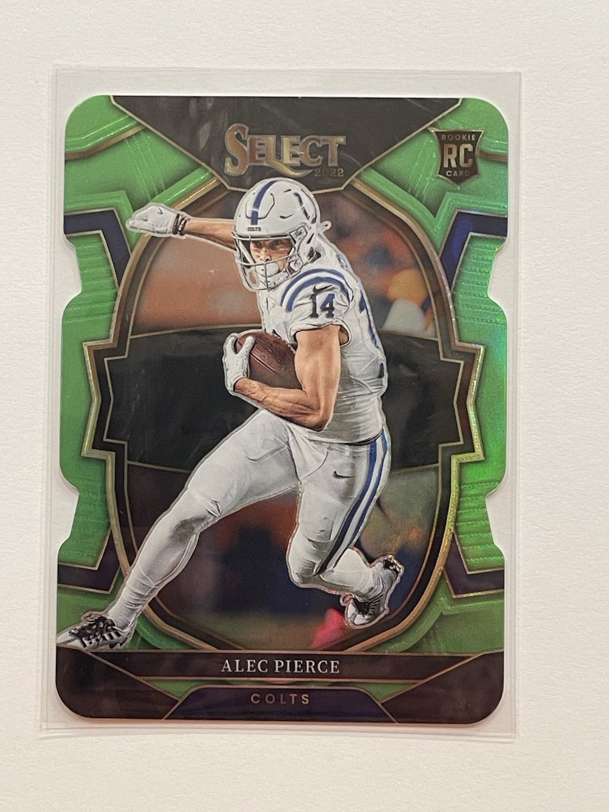 2022 Panini Select Concourse Alec Pierce #45 Neon Green Prizm Die-Cut /299 (RC)