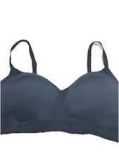 Calvin Klein Size L Bra Blue Wireless Lined Adjustable Seamless