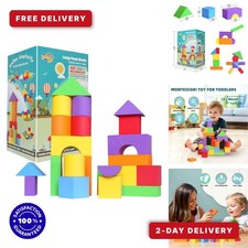 Pleykele Foam Building Blocks for Toddlers 18M , Soft Stacking Toys