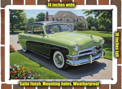Metal Sign - 1950 Crestliner Oil Painting - 14x10