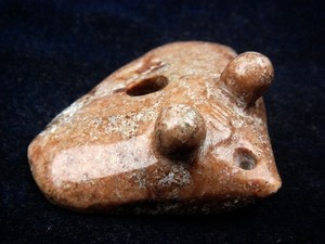 Old Nephrite Jade Stone Carved Sculpture Ancient Big Eyes Bird #05292608