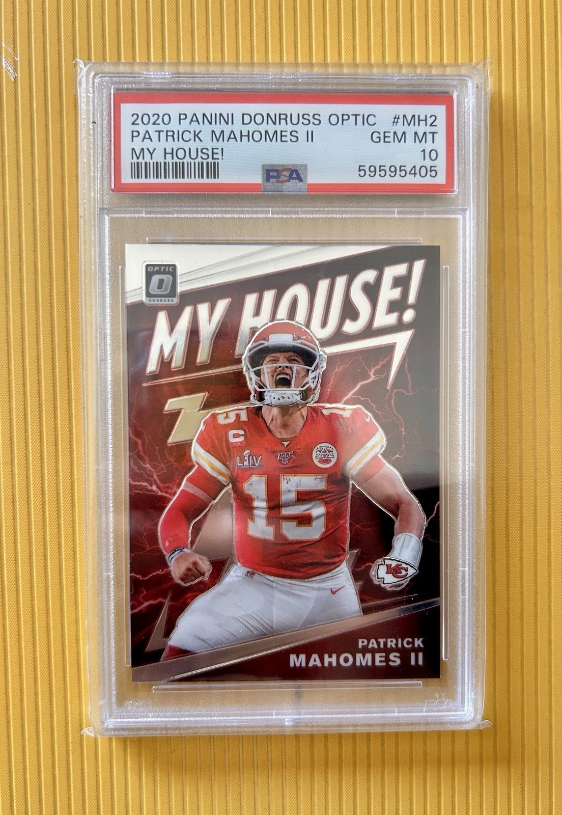 2020 Panini Donruss Optic MY HOUSE! #MH2 PATRICK MAHOMES II PSA 10! CHIEFS!