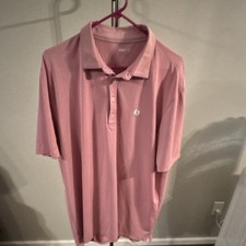 johnnie-O Men's Polo Shirt Pink Short Sleeve Collared XL Button Logo