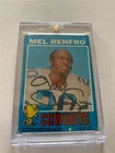 VTG 1971 TOPPS #118 HOF MEL RENFRO CB DALLAS COWBOY SIGNED CARD PLASTIC HOLDER