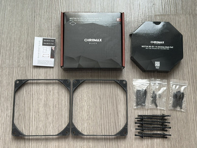 New Noctua NA-IS1-14 SX2 (Black) Mounting kit Inlet Side Spacers for 140mm Fans