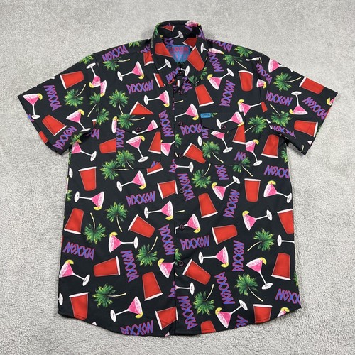Dixxon Flannel Company Dancun Shirt Men Large Hawaiian Cocktail Drinks Button Up