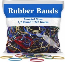 Versatile Pack of 48 BAZIC Rubber Bands - Multi-Color for Home  Office