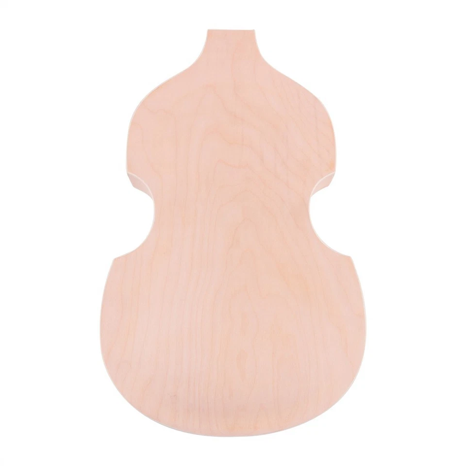 Diy BB2 electric bass kits 4strings set neck hollow body maple neck rosewood - Image 3 of 4