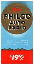 Autoradio Philco anni 50 modello AR-45 40 55 50 brochure vintage - RARA