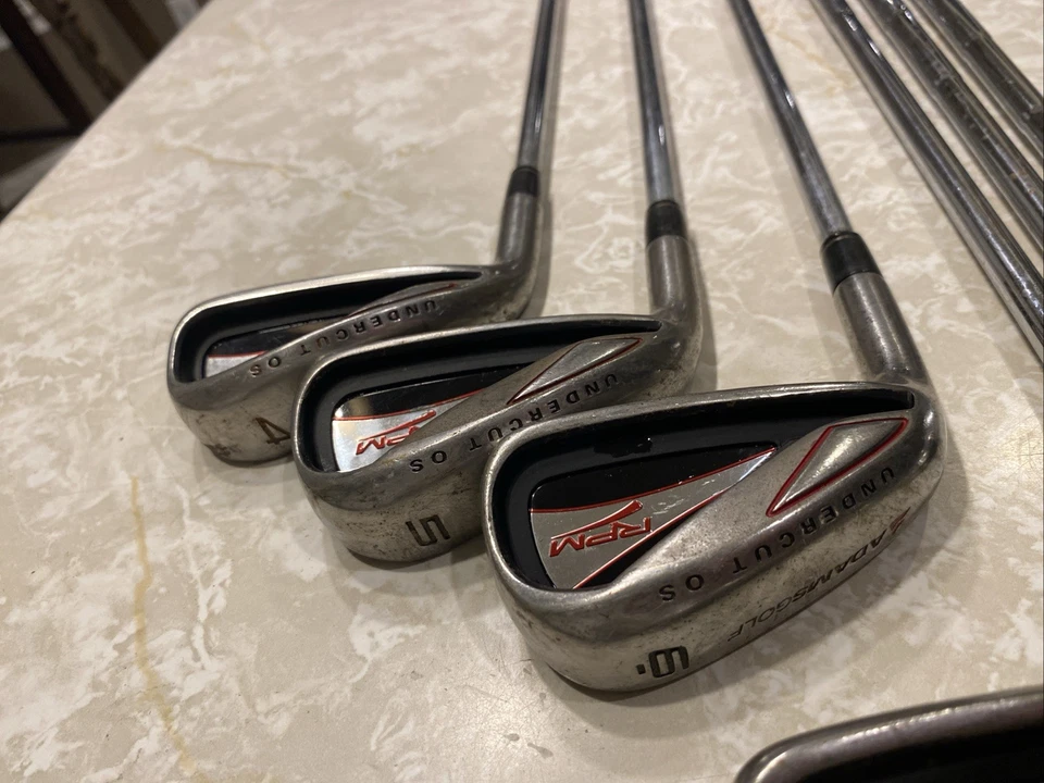Adams RPM Undercut OS 4-PW GW SW Irons Uniflex Steel Shafts Left Handed - Image 3 of 4