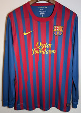 BARCELONA 2011 2012 NIKE HOME FOOTBALL SOCCER SHIRT JERSEY CAMISETA LONG SLEEVE
