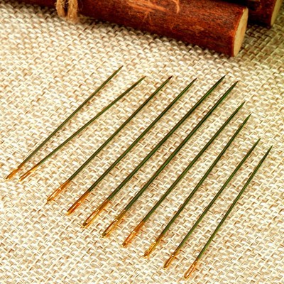 10Pcs/Set Leather Canvas Sewing Stitching Needles Leathercraft Repair DIY Tools