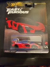2025 Hot Wheels Premium Fast & Furious Fast X 5/5 McLAREN SENNA Red Near Mint