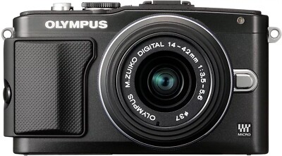 Olympus PEN E-PL5 16.1MP Digitalkamera - Schwarz (Kit mit AF 14-42 mm Objektiv)