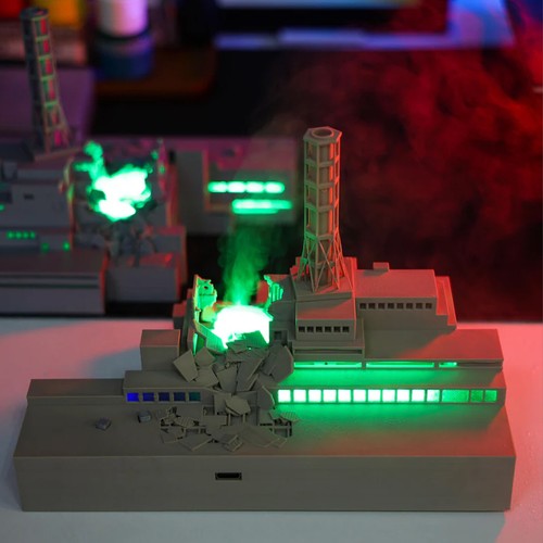 Chernobyl Plant Disaster Catastrophe Humidifier 3D Print LED Light Desk Decor - Picture 6 of 16