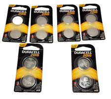 Duracell 3V Type 2016 Lithium Button Coin Batteries DL2016 Dated 2026 Lot of 12