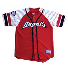 Los Angeles Angles Anaheim Baseball Jersey Dynasty Red Medium (38-40) Men