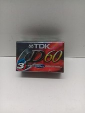 TDK Cassette 3 Blank Audio Superior D60 Normal Bias Tapes NEW Sealed