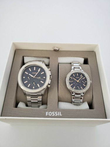 Fossil His \u0026 Her Multifunction Silver 