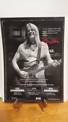 STEVE MORSE ENGL INVADER GUITAR AMPLIFIERS PRINT AD 11 X 8.5,,.