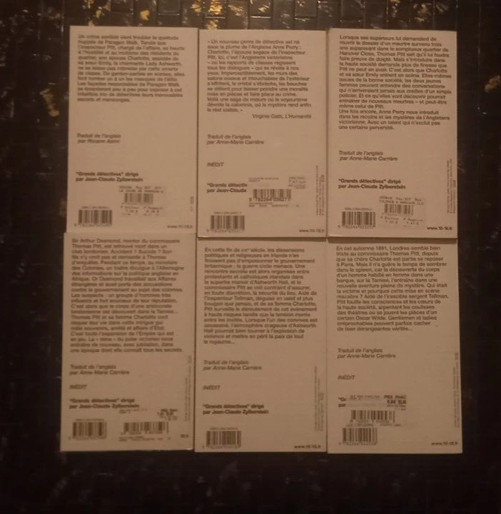 Anne Perry : Traitors gate - Ashworth hall - Half moon street - lot de 6 livres - Photo 2/3