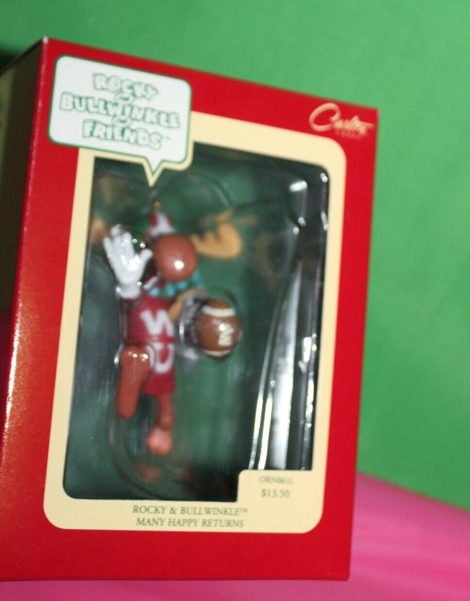 Carlton Heirloom Rocky And Bullwinkle And Friends Many Happy