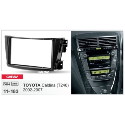 2Din Radio Fascia Dash Kit for TOYOTA Caldina T240 2002-2007 Stereo Panel Frame