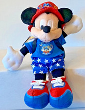 Disneyland Mickey Mouse Bean Bag Plush A Whole New World 2004 Theme Park Edition