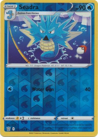 SEADRA 032/163 BATTLE STYLES POKEMON (REVERSE HOLO, NM)