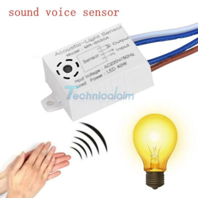 Smart Home Voice Control Light Sensor Switch Sound&Light Controlled Wall M3J2