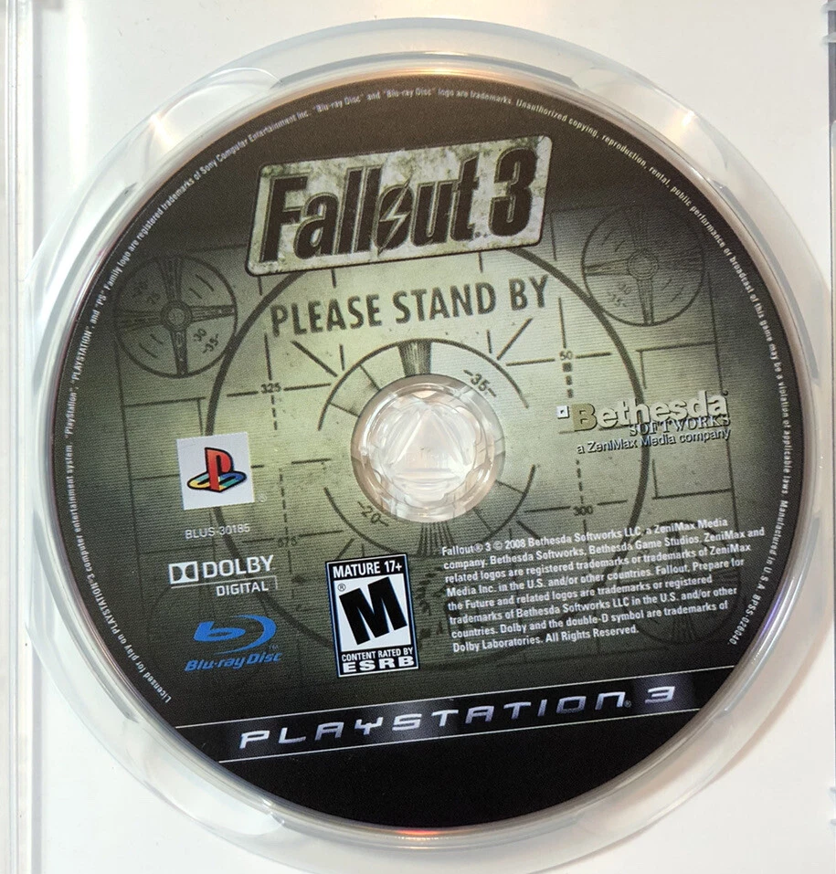 Fallout 3 [ First Print Black Label ] (PS3) USED - Image 4 of 4
