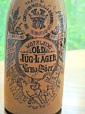 MID 1800's Christian Moerlein Brewery Cinncinati OH OLD JUG- LAGER