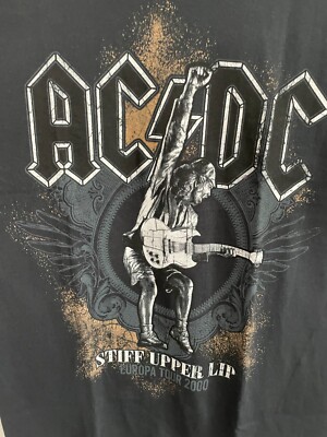 AC/DC STIFF UPPER LIP EUROPA TOUR 2000  Size: M T- SHIRT Limited Edition Retired