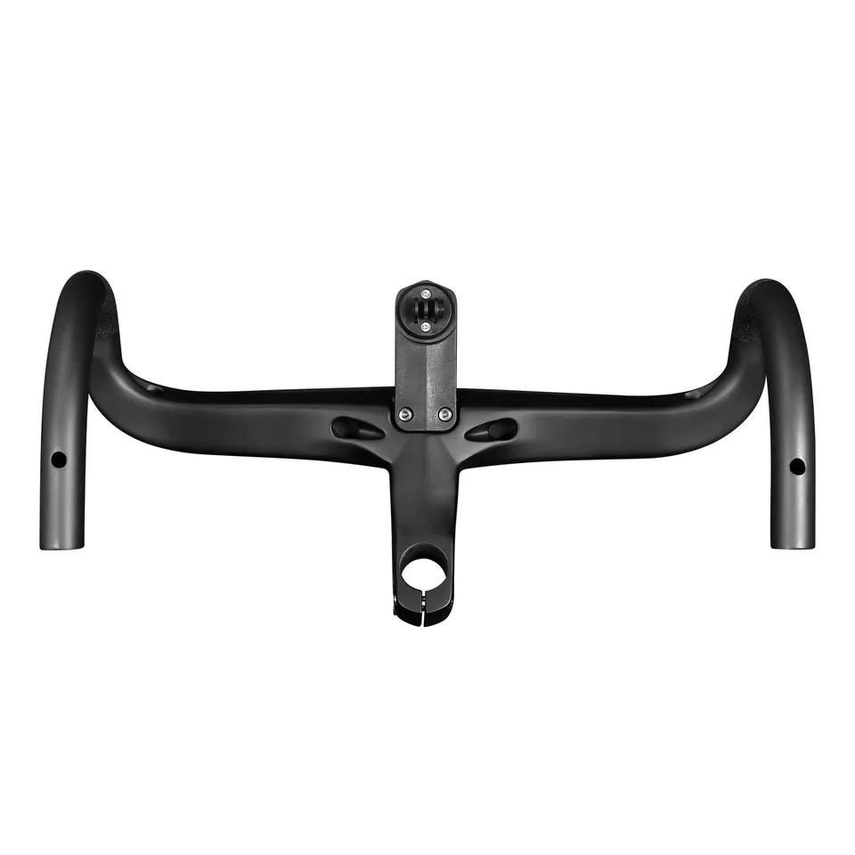 Full Carbon  Road Bike Drop Bar Bicycle Integrated Bar Stem Handlebar With Holde - Image 2 of 4