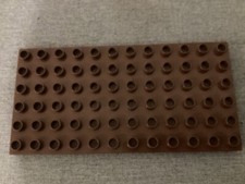 Duplo Lego Base Board Building Board Brown 6 x 12 studs in size in Good Con