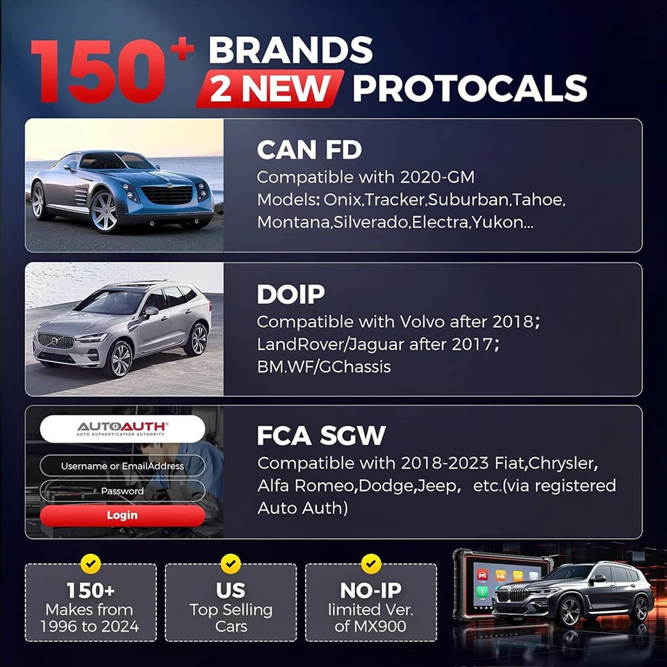 2025 Autel MaxiCOM MK900 PRO Diagnostic Bidirectional Scanner Tool PK MK900BT - image 2 of 4