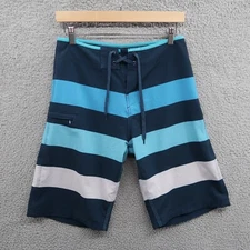 Burnside Board Shorts Mens 28 Zip Pocket Surf Beach Drawstring Not Lined