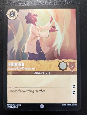 Eudora - Accomplished Seamstress 7/204 Cold Foil Common Floodborn Lorcana TCG